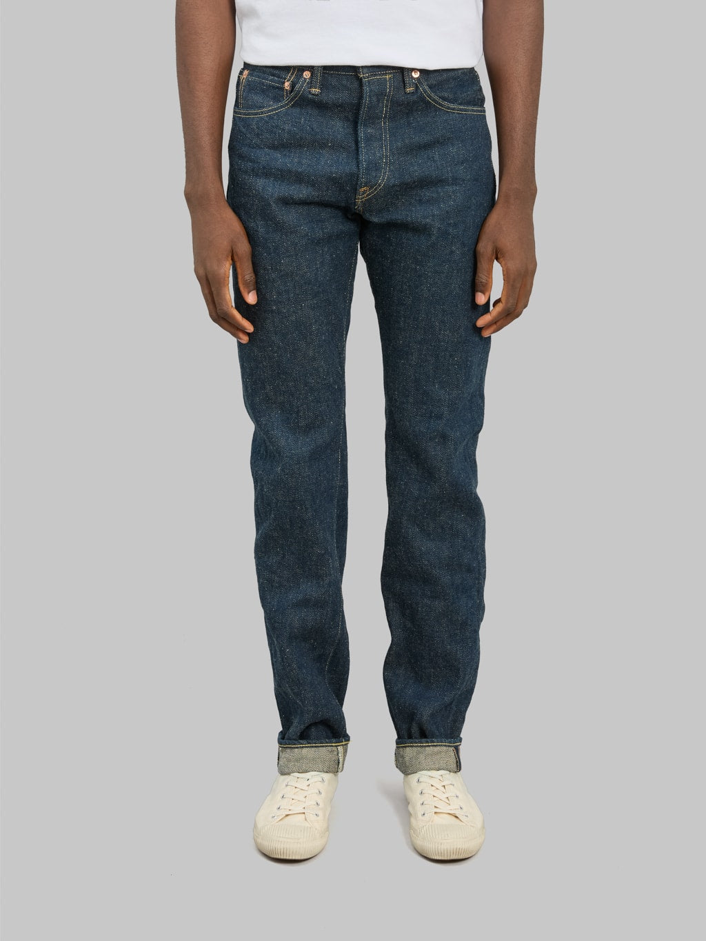 ONI Denim 246ZR-ECRU "Secret Denim Ecru Weft" 20oz Neat Straight Jeans