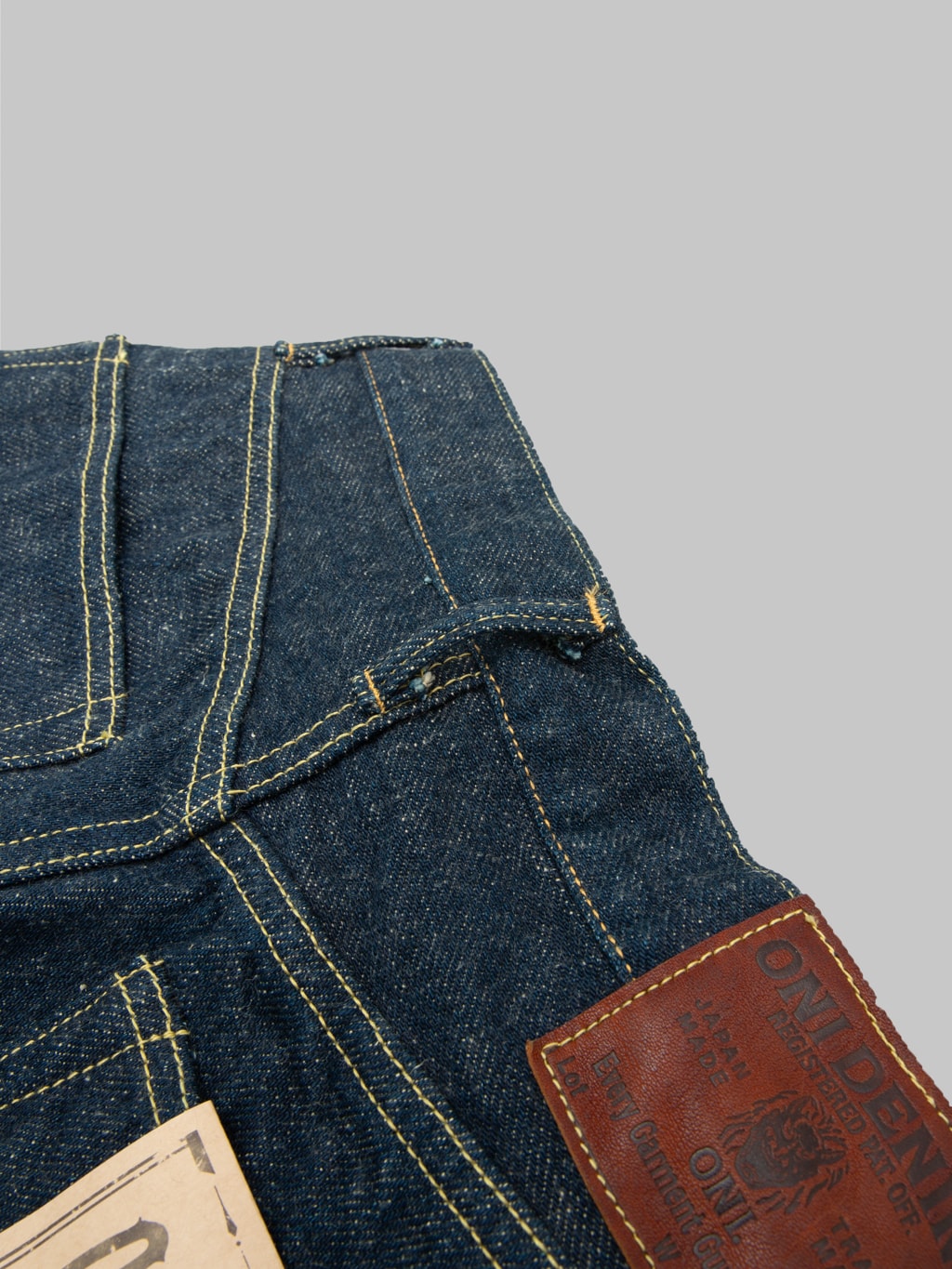 ONI Denim 246ZR-ECRU "Secret Denim Ecru Weft" 20oz Neat Straight Jeans