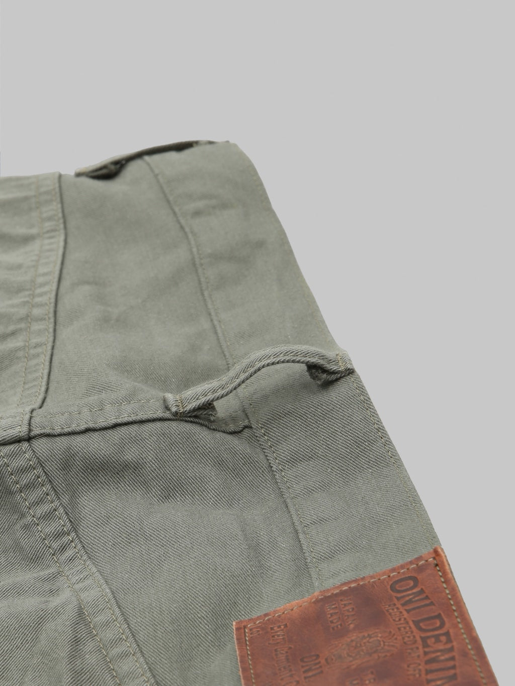 ONI 266SVC-GOL 8oz Selvedge Chino Trouser Light Olive