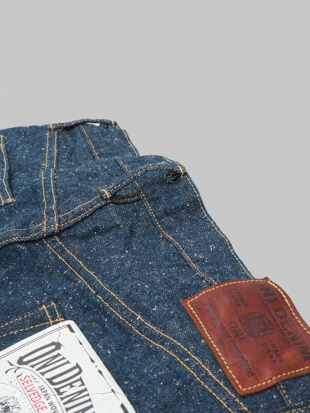 oni 266 kabuki crushed concrete denim relax straight jeans belt loop