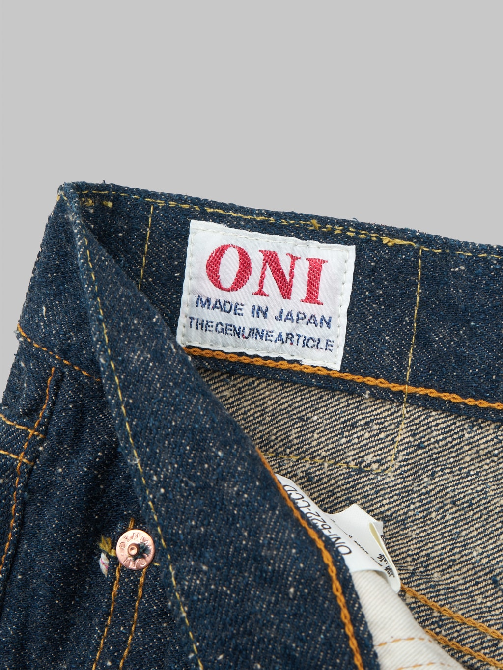 oni 266 kabuki crushed concrete denim relax straight jeans tag