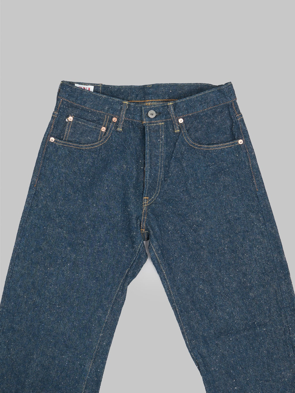 oni 266 kabuki crushed concrete denim relax straight jeans  front details