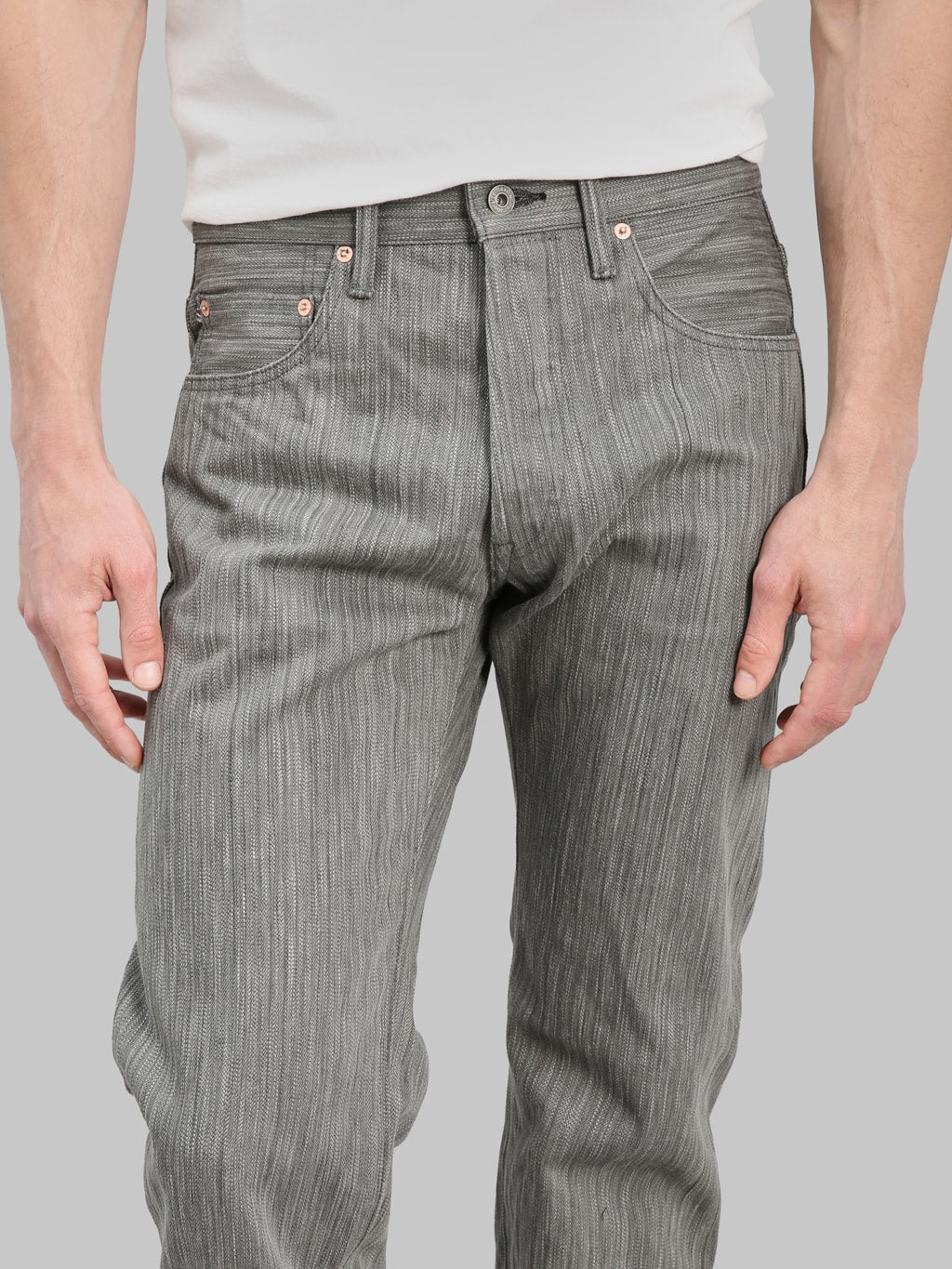 ONI Denim 275 20oz Awa Sumi Regular Straight Jeans inseam