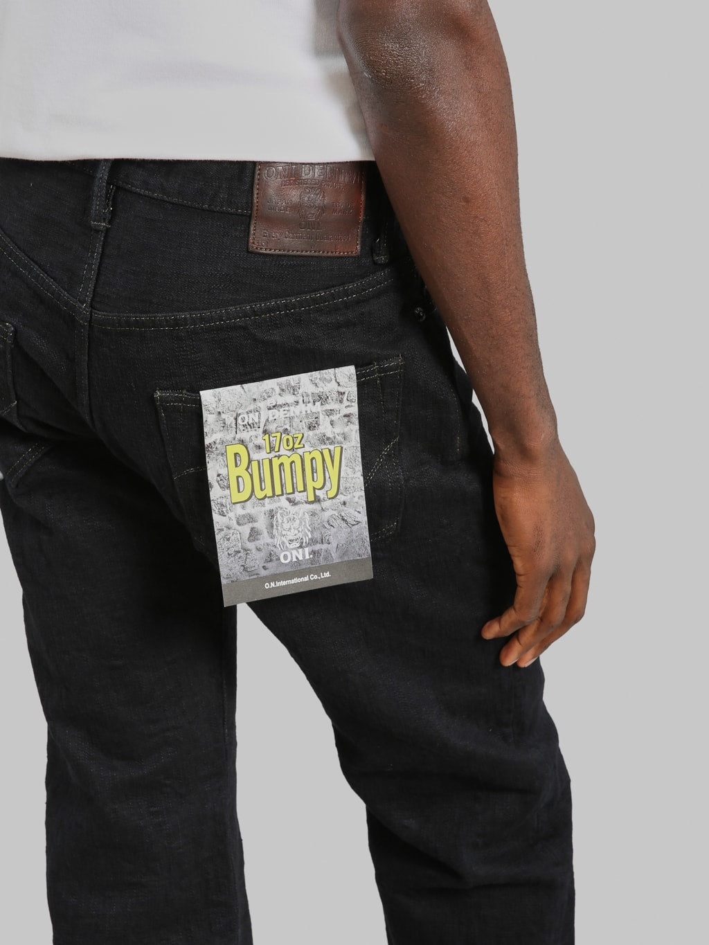 ONI Denim 277 "Bumpy Denim" 17oz Just Right Straight Jeans Kuro