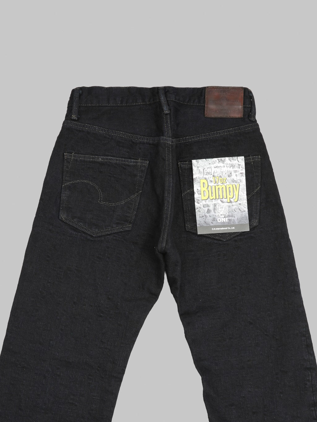 ONI Denim 277 "Bumpy Denim" 17oz Just Right Straight Jeans Kuro