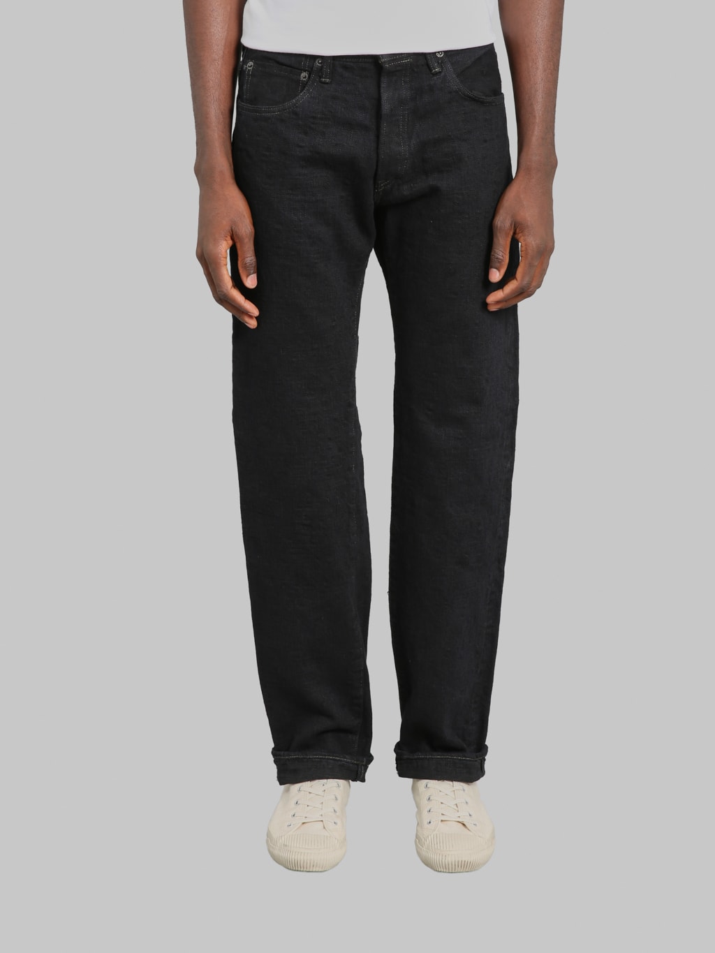 ONI Denim 277 "Bumpy Denim" 17oz Just Right Straight Jeans Kuro