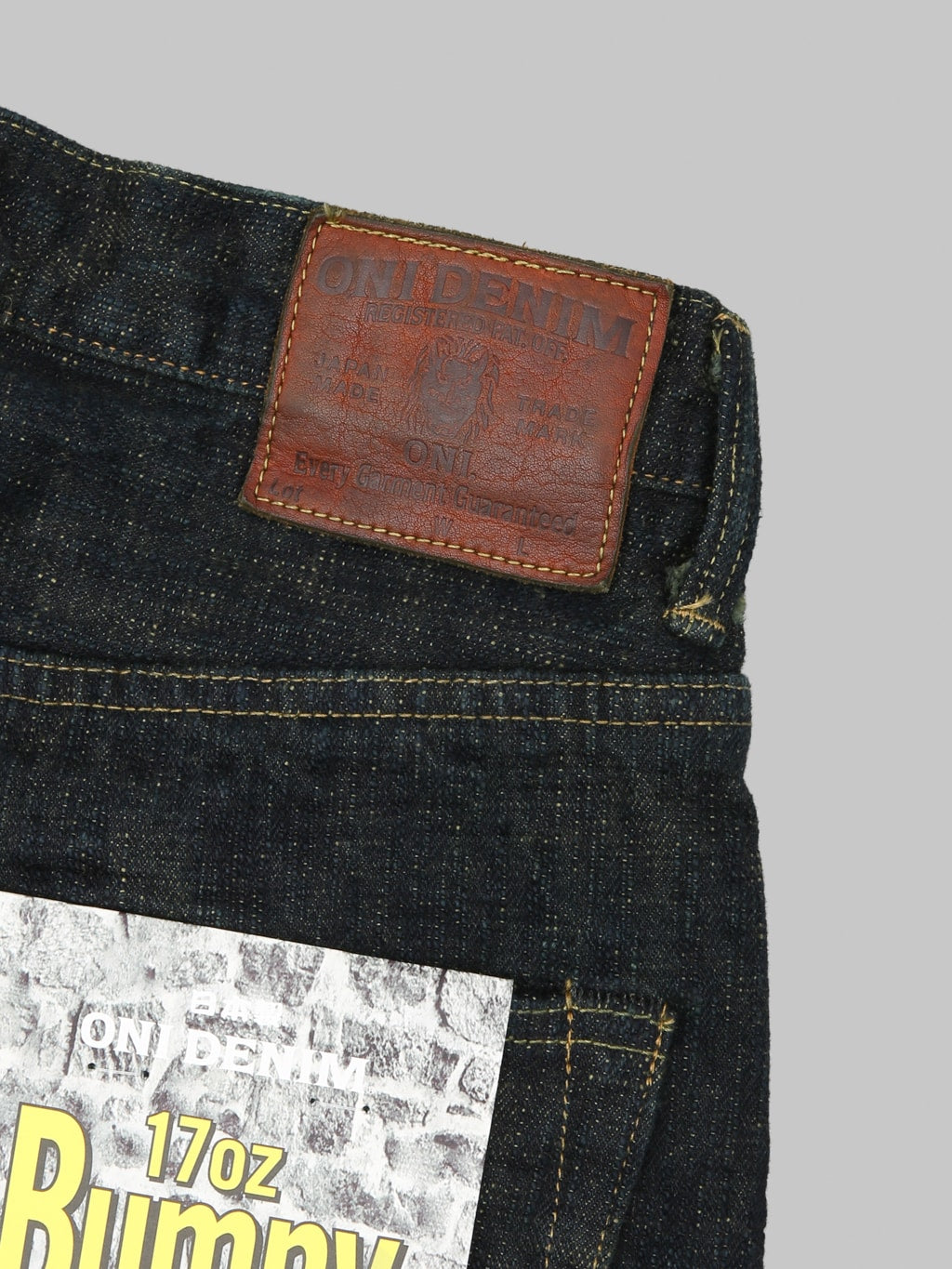 ONI Denim 277 "Bumpy Denim" 17oz Just Right Straight Jeans Kusaki