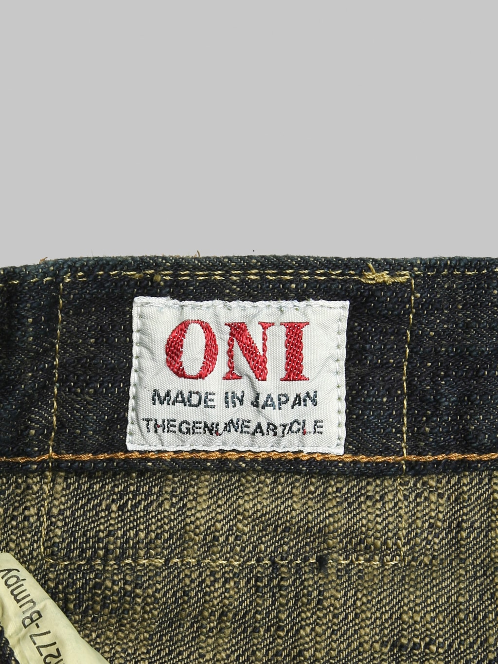 ONI Denim 277 "Bumpy Denim" 17oz Just Right Straight Jeans Kusaki