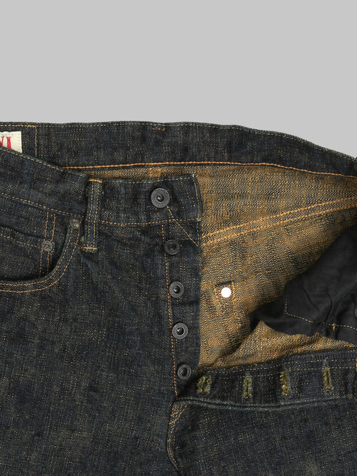 ONI Bumpy Denim 277 – Ultra-Slubby 17oz Overdye Jeans in Oudo Yellow