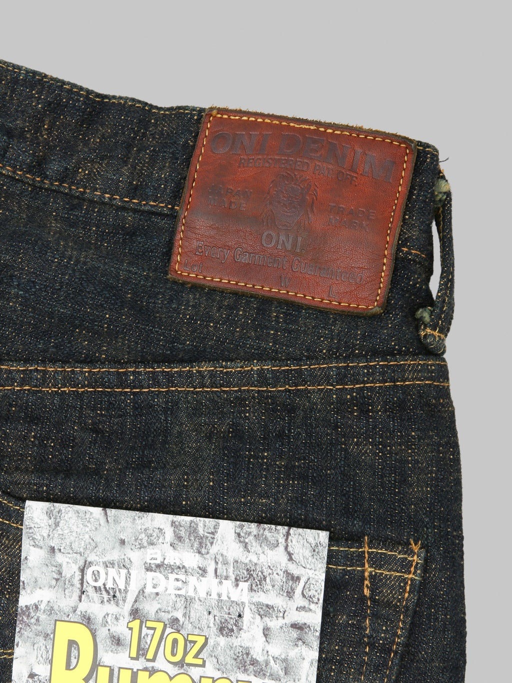 ONI Denim 277 "Bumpy Denim" 17oz Just Right Straight Jeans Oudo