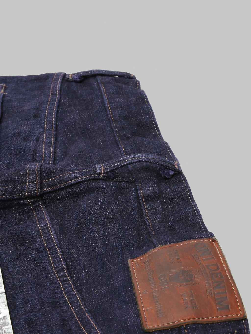 ONI Denim 277 "Bumpy Denim" 17oz Just Right Straight Jeans Murasaki