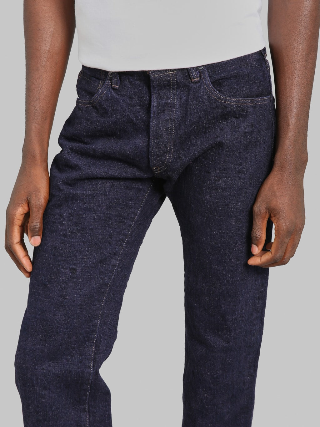 ONI Denim 277 "Bumpy Denim" 17oz Just Right Straight Jeans Murasaki