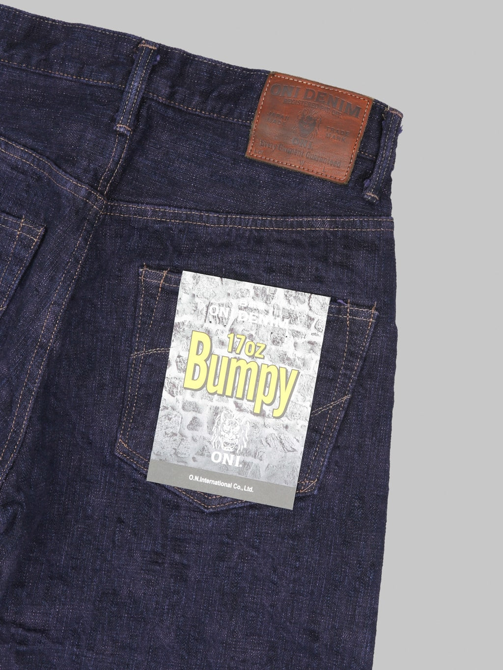 ONI Denim 277 "Bumpy Denim" 17oz Just Right Straight Jeans Murasaki