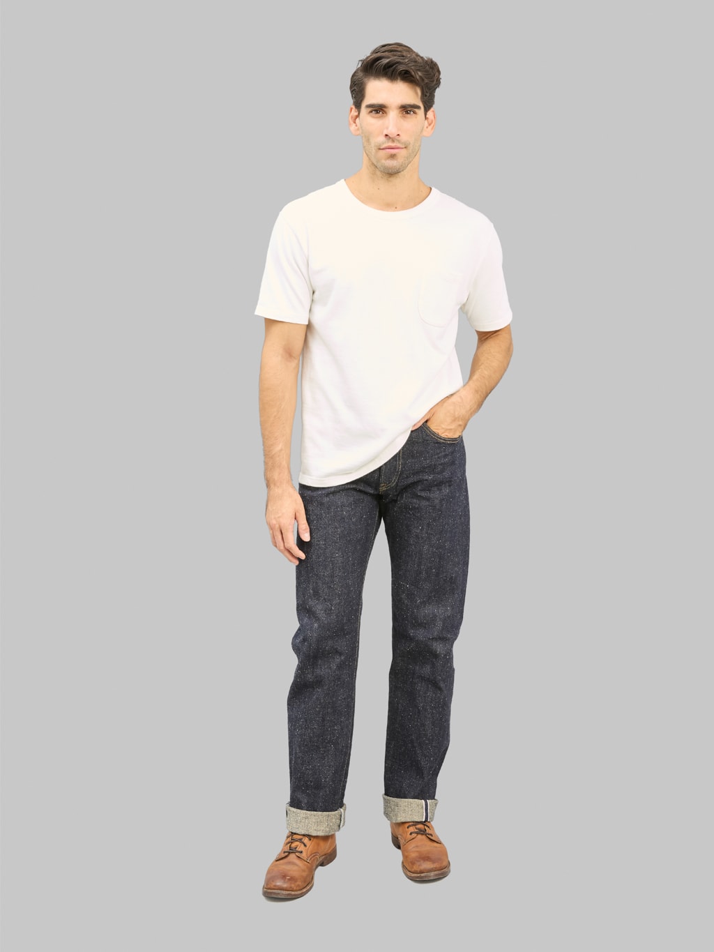ONI Denim 288 NEP Regular Straight Jeans styled