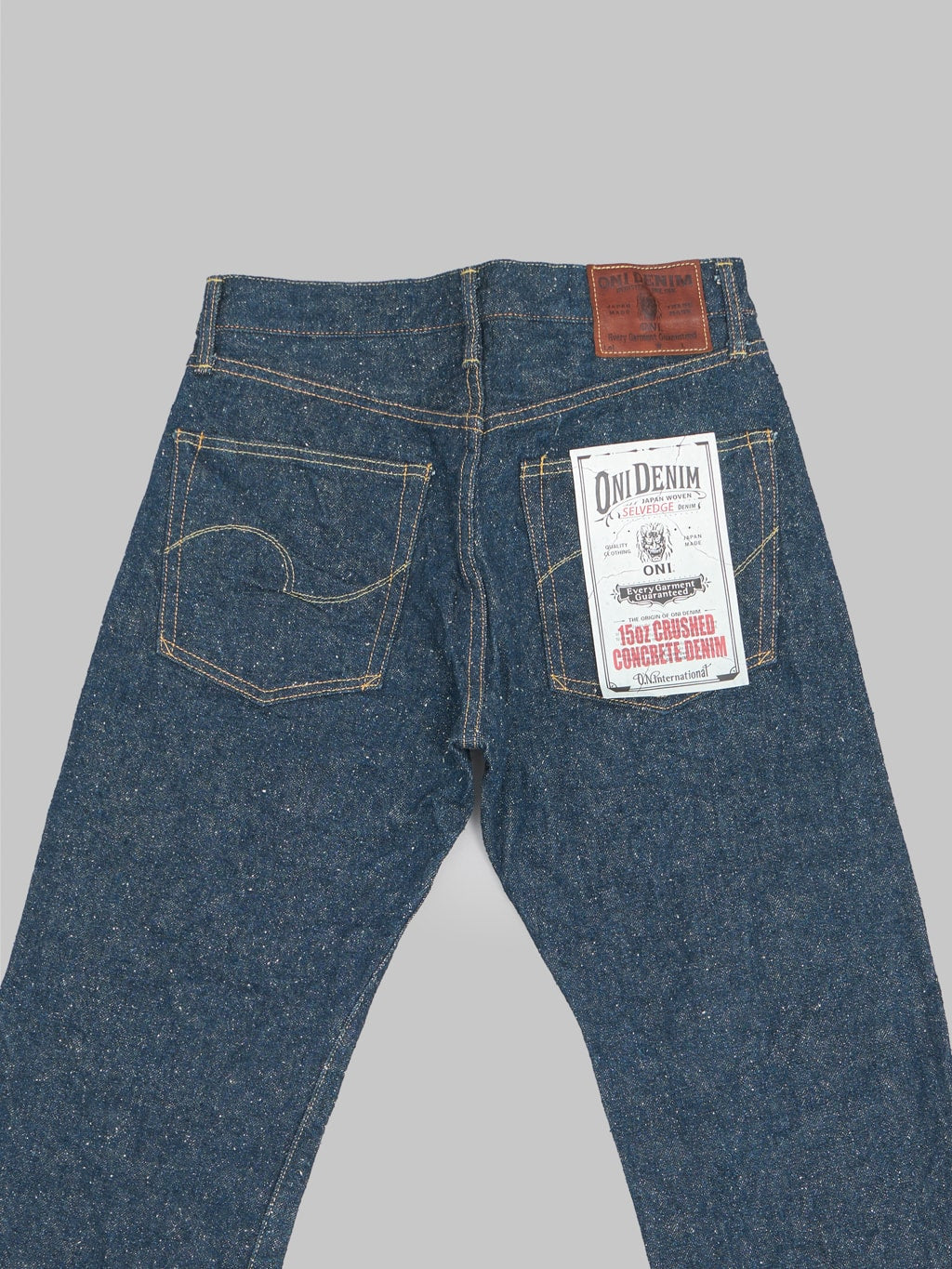 oni 288 crushed concrete denim regular straight jeans cotton 