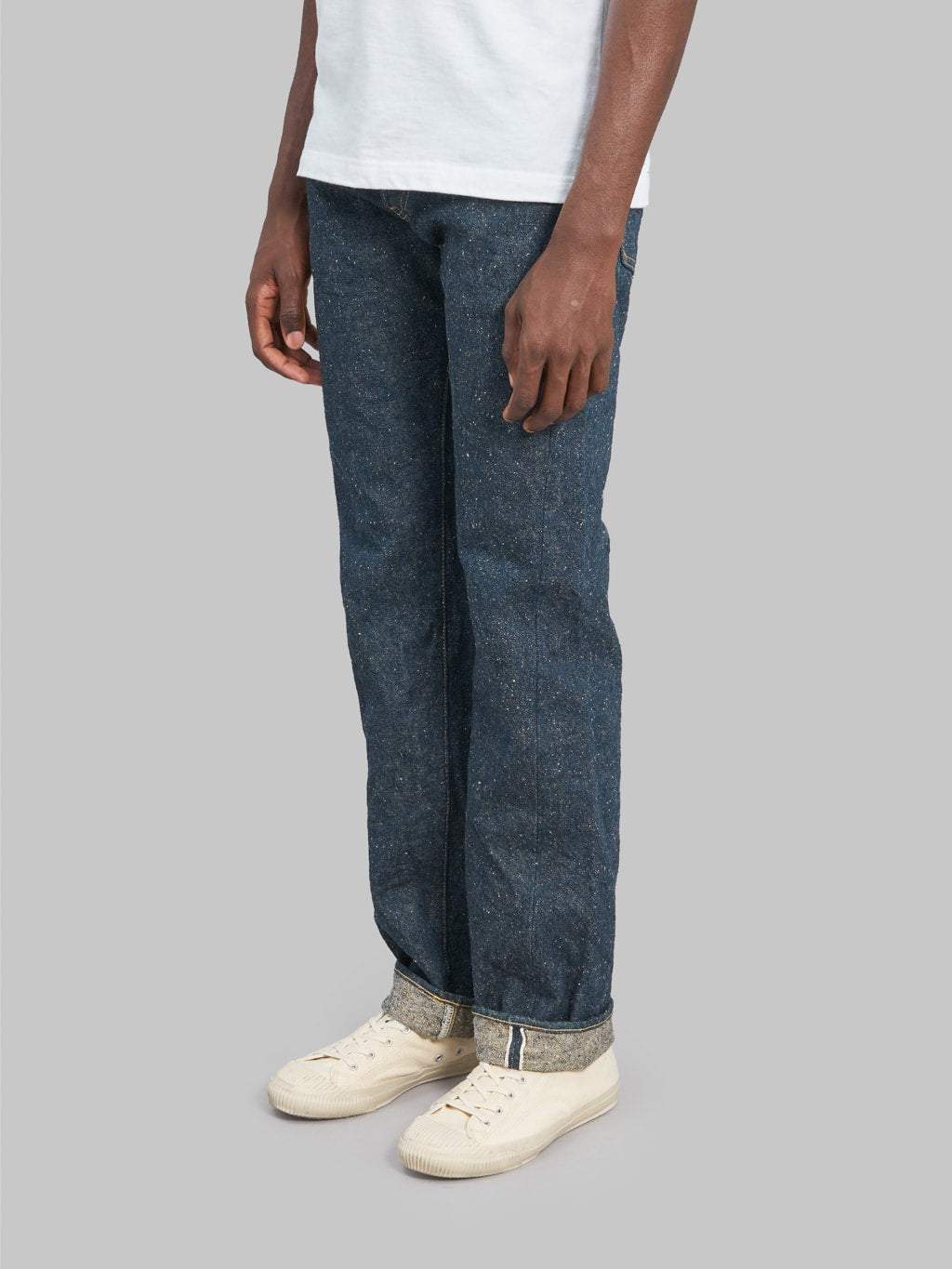 oni 288 crushed concrete denim regular straight jeans side fit