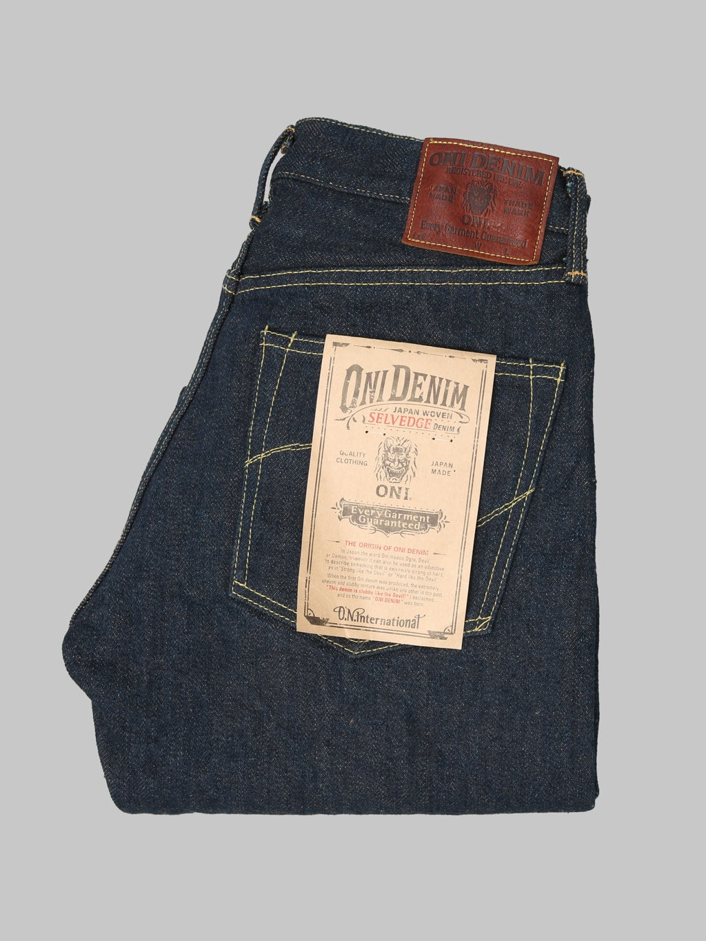 ONI Denim 288ZRLBR Secret Denim Brown Weft Straight Jeans