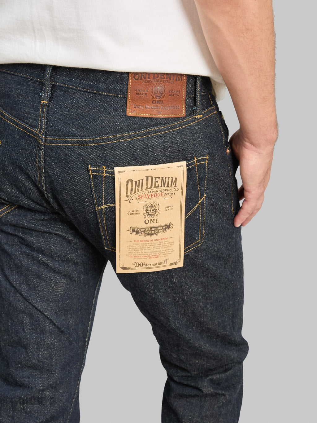 ONI Denim 622-GC15 15oz Greencast Denim Relax Tapered Jeans