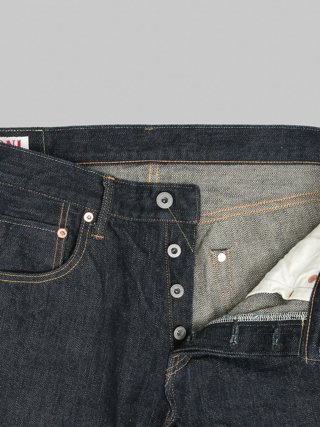 ONI Denim 622-GC15 15oz Greencast Denim Relax Tapered Jeans
