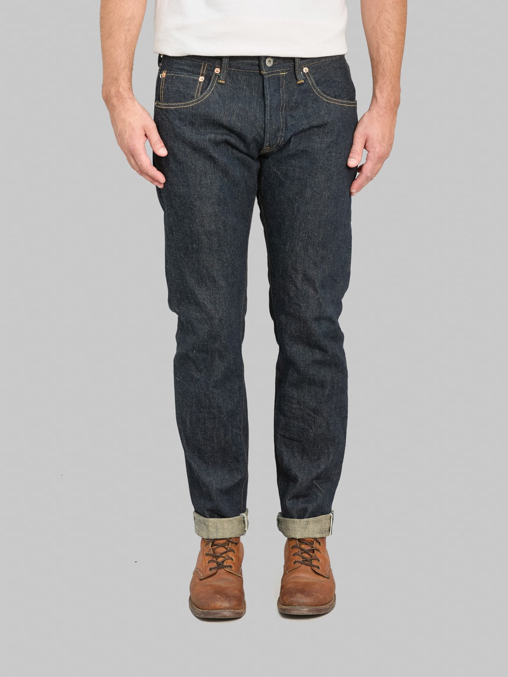 ONI Denim 622-GC15 15oz Greencast Denim Relax Tapered Jeans