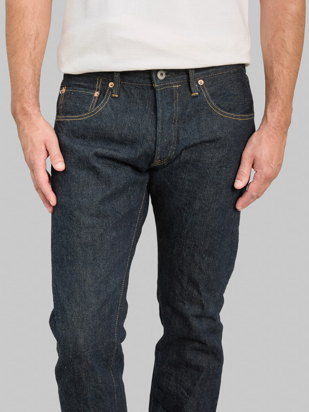 ONI Denim 622-GC15 15oz Greencast Denim Relax Tapered Jeans
