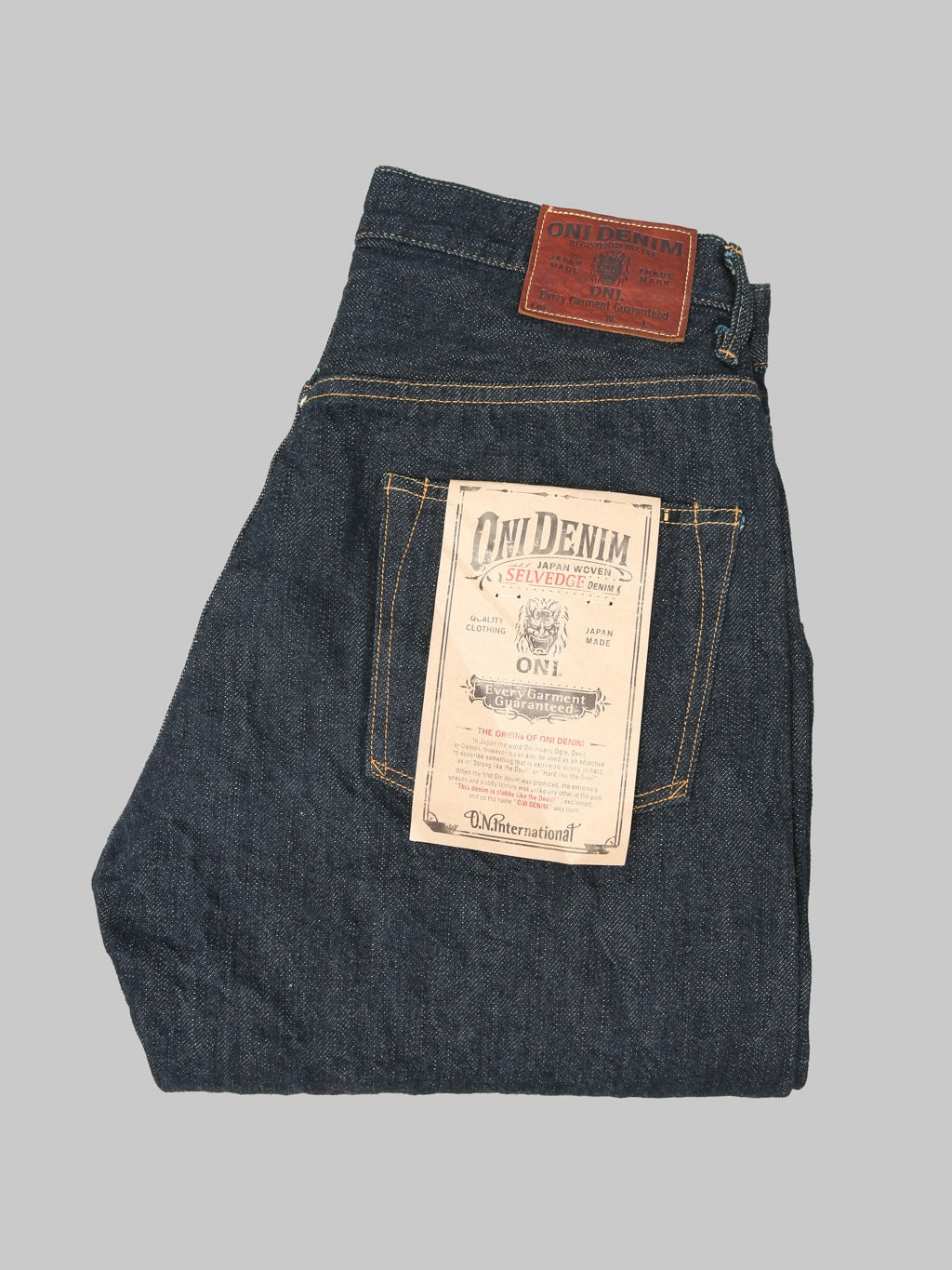 ONI Denim 622-GC15 15oz Greencast Denim Relax Tapered Jeans
