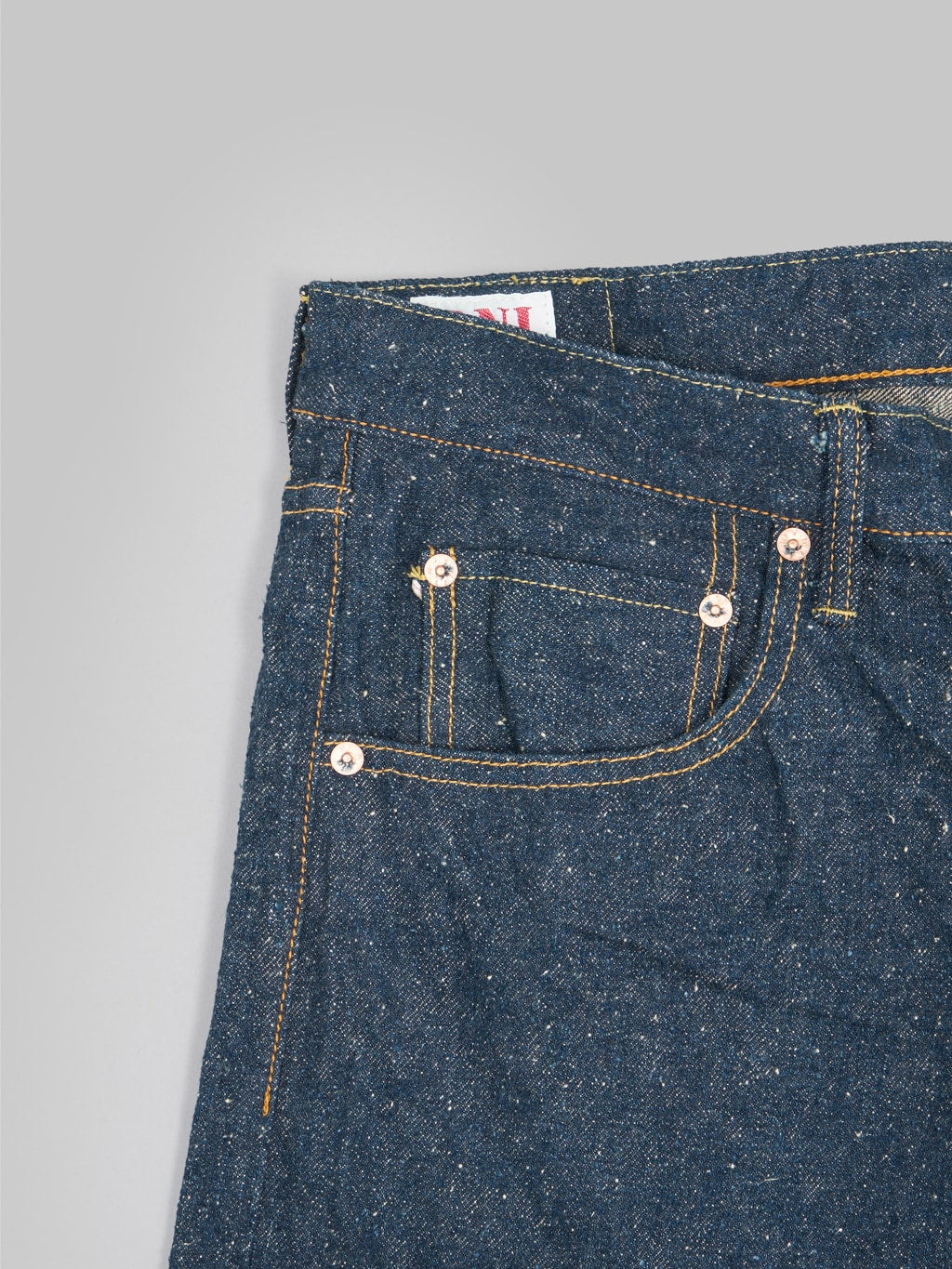 oni 622 crushed concrete denim relaxed tapered jeans coin pocket