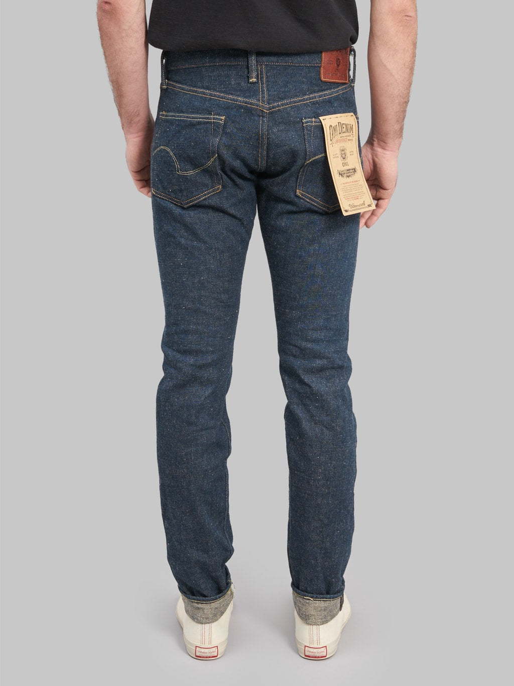 oni 622 secret denim ecru weft 20oz relaxed tapered jeans back fit