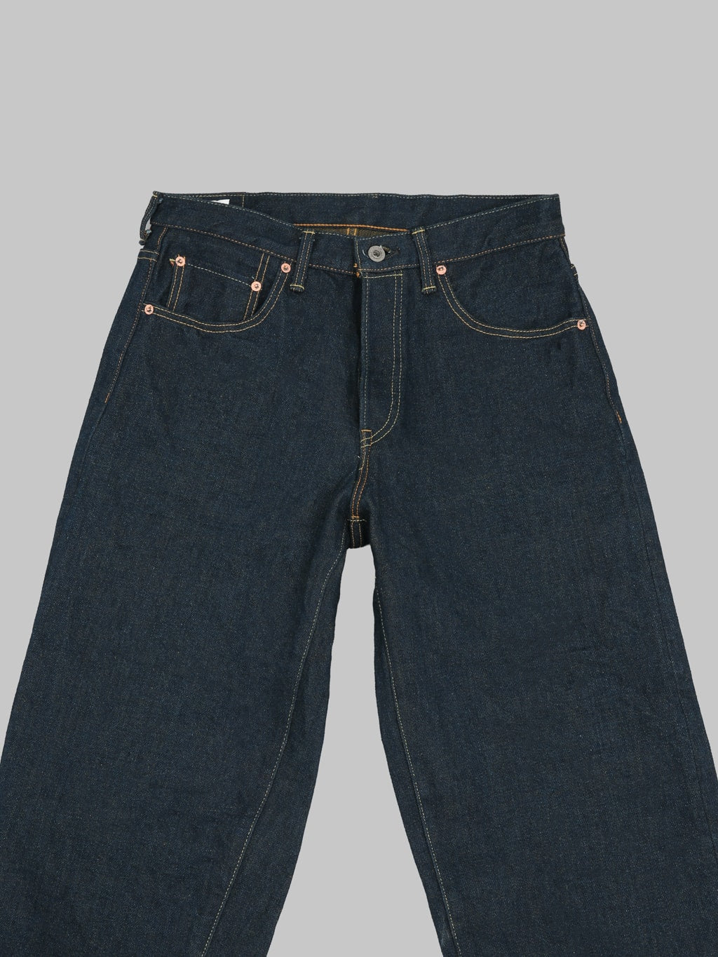 ONI Denim 822ZROLV Secret Denim Olive Weft Wide Tapered waist