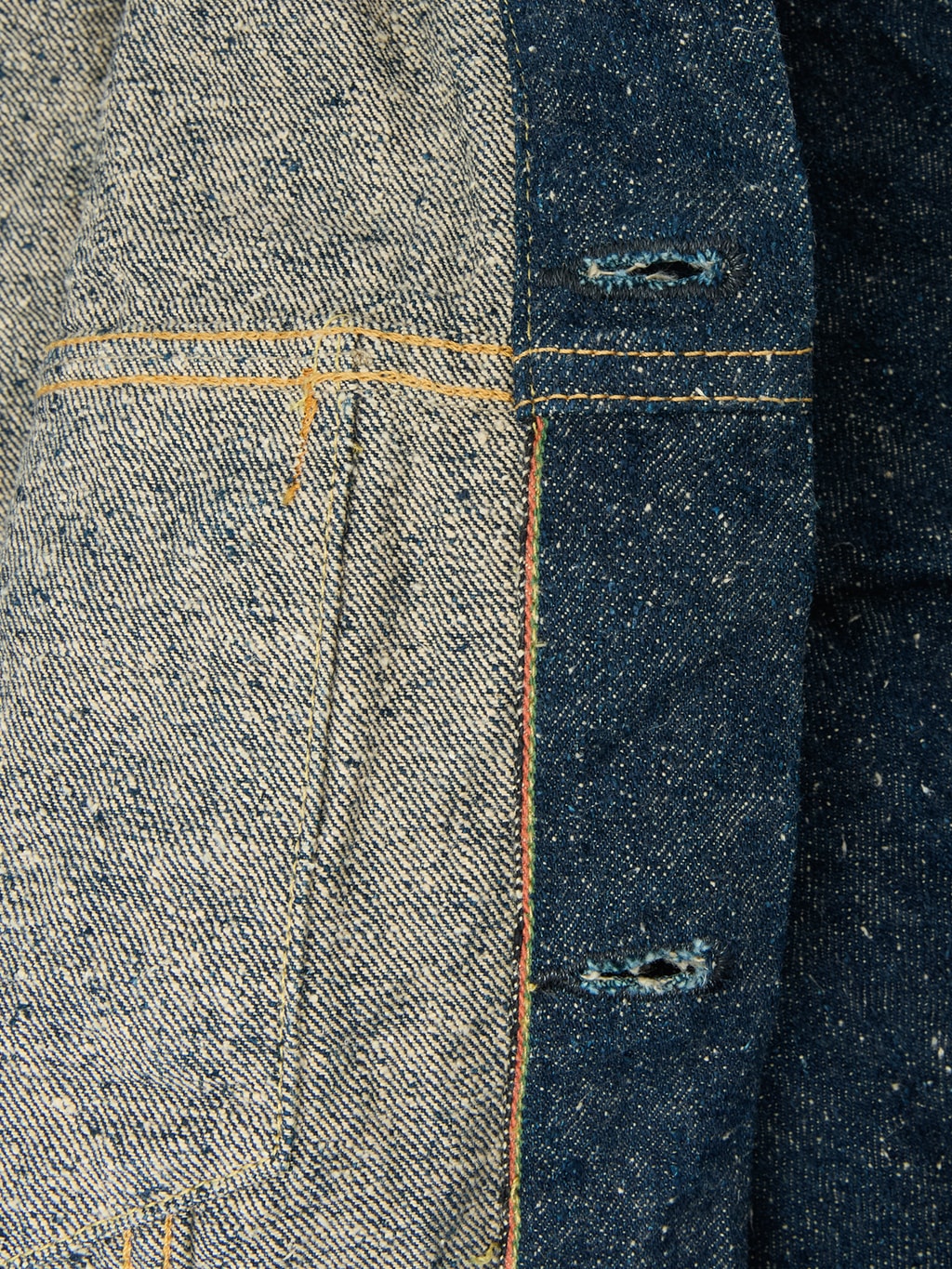 oni kabuki crushed concrete denim type 3 selvedge jacket weft