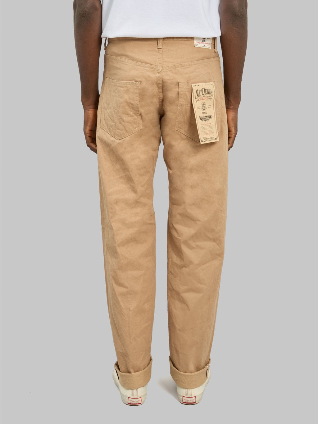 ONI Denim 022-SCKB 9.5oz "Khaki Beige" Selvedge Chino Relax Straight