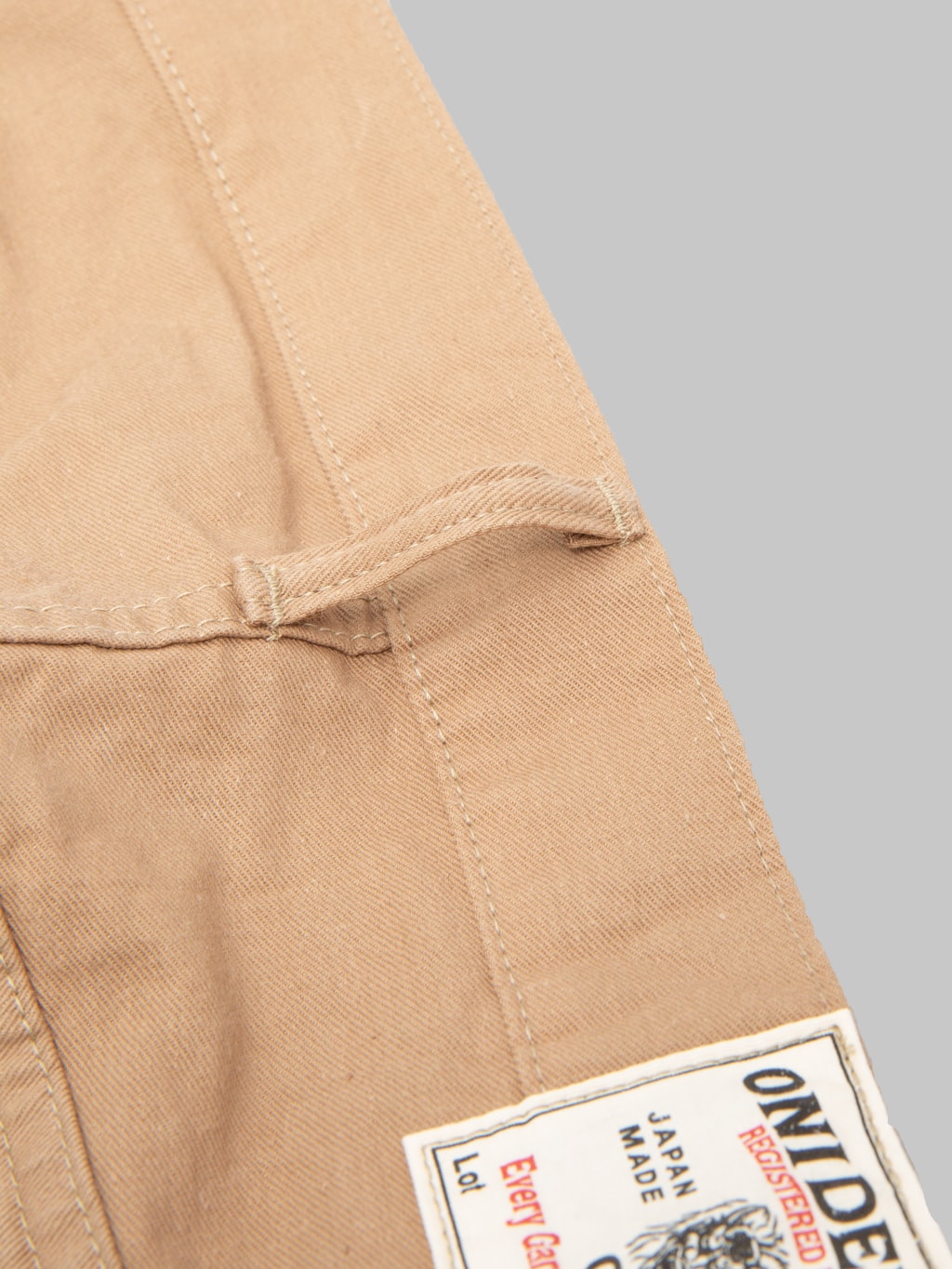 ONI Denim 022-SCKB 9.5oz "Khaki Beige" Selvedge Chino Relax Straight