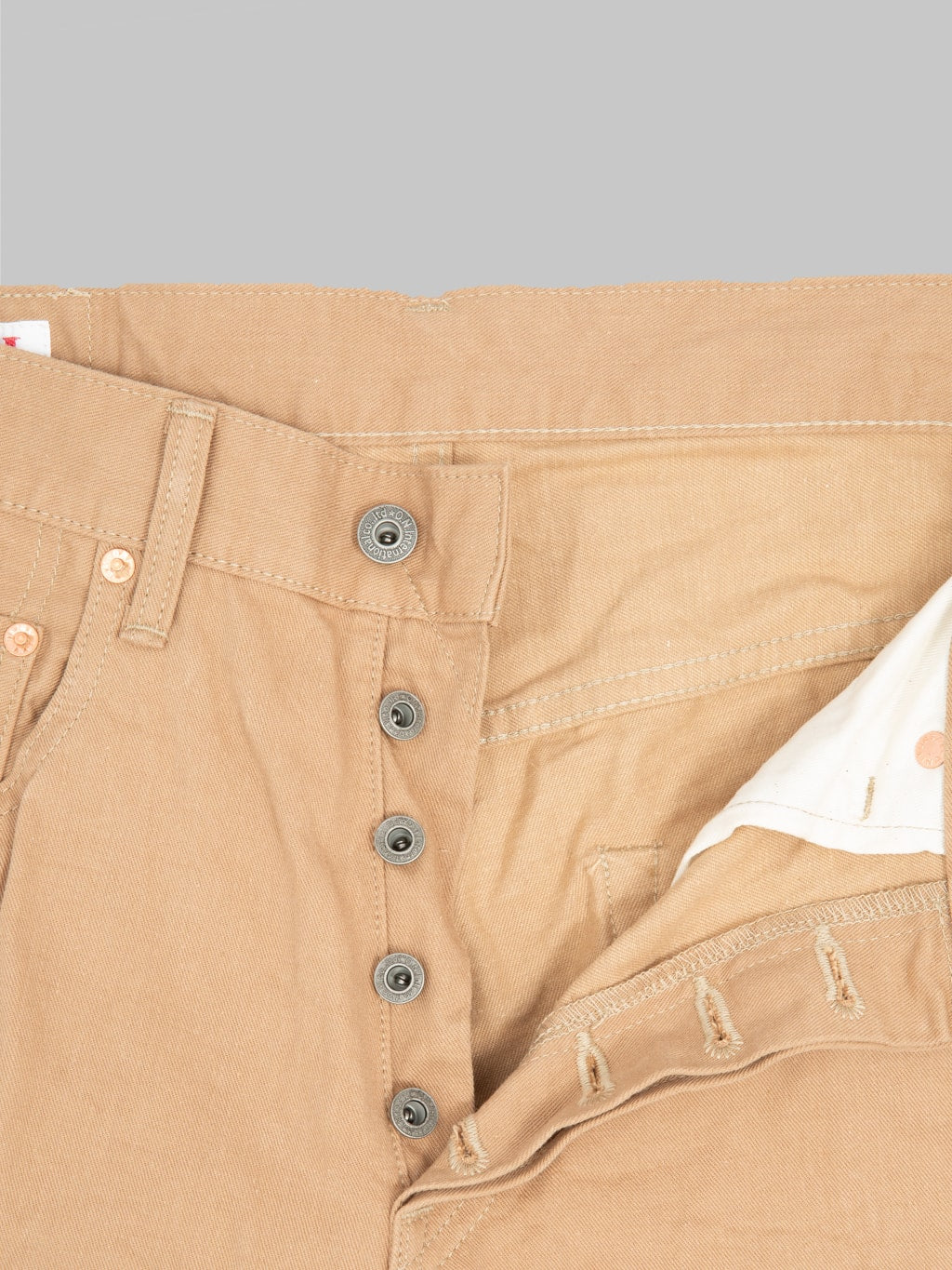 ONI Denim 022-SCKB 9.5oz "Khaki Beige" Selvedge Chino Relax Straight