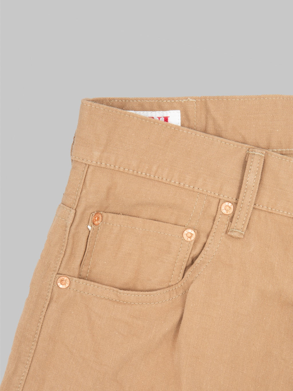 ONI Denim 022-SCKB 9.5oz "Khaki Beige" Selvedge Chino Relax Straight