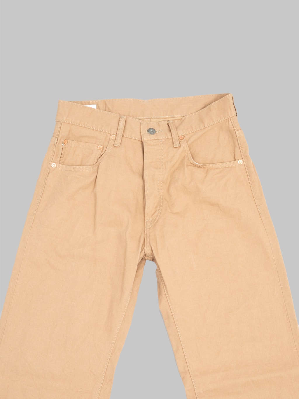 ONI Denim 022-SCKB 9.5oz "Khaki Beige" Selvedge Chino Relax Straight