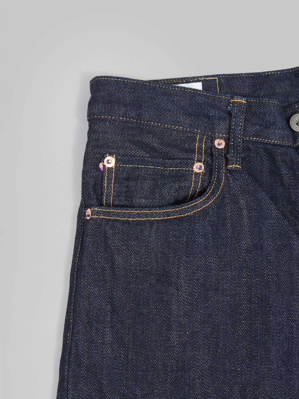 ONI Denim 022 KI Kiraku 12oz Relax Straight Jeans coin pocket