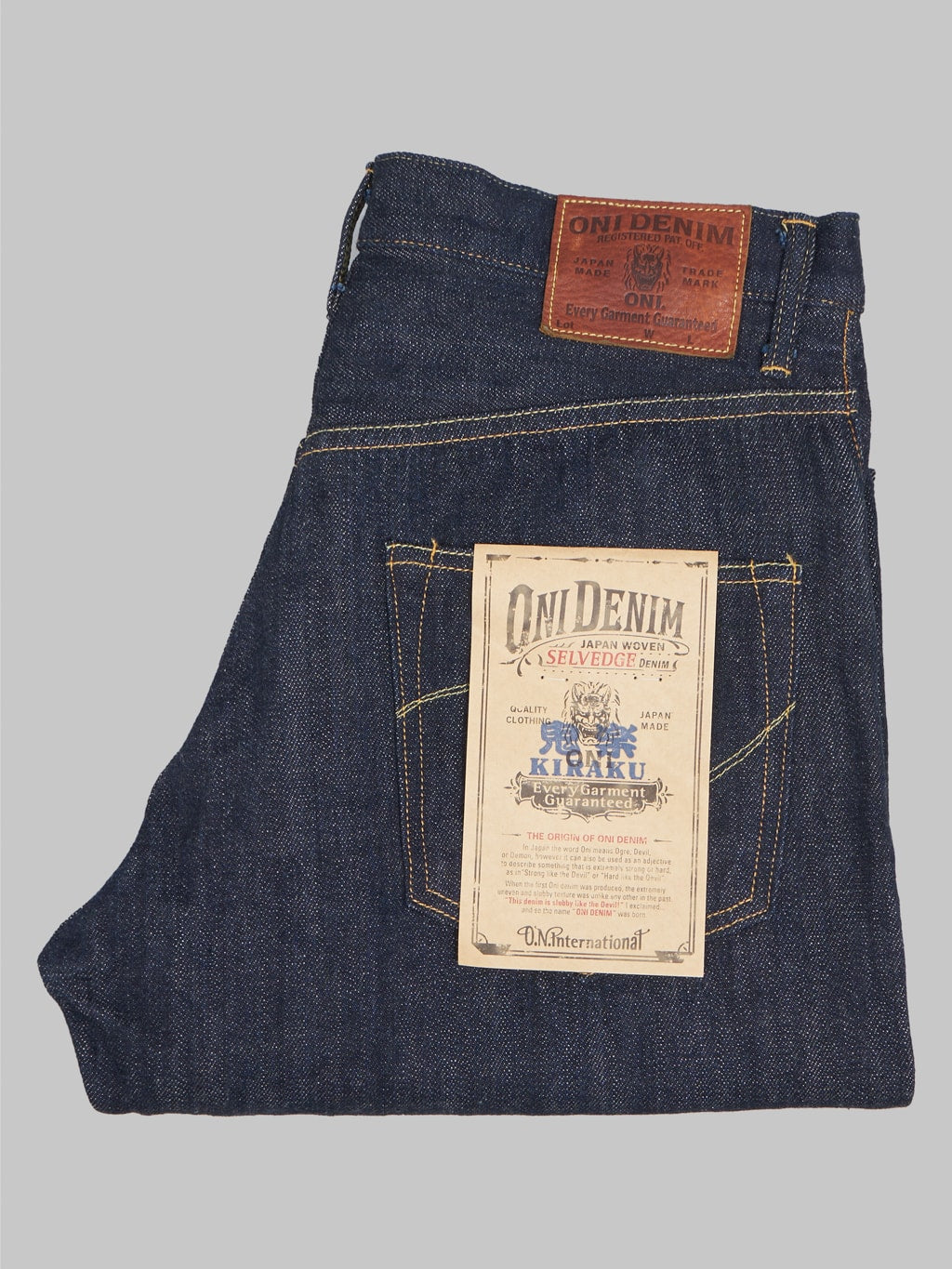 ONI Denim 022 KI Kiraku 12oz Relax Straight Jeans  made in japan