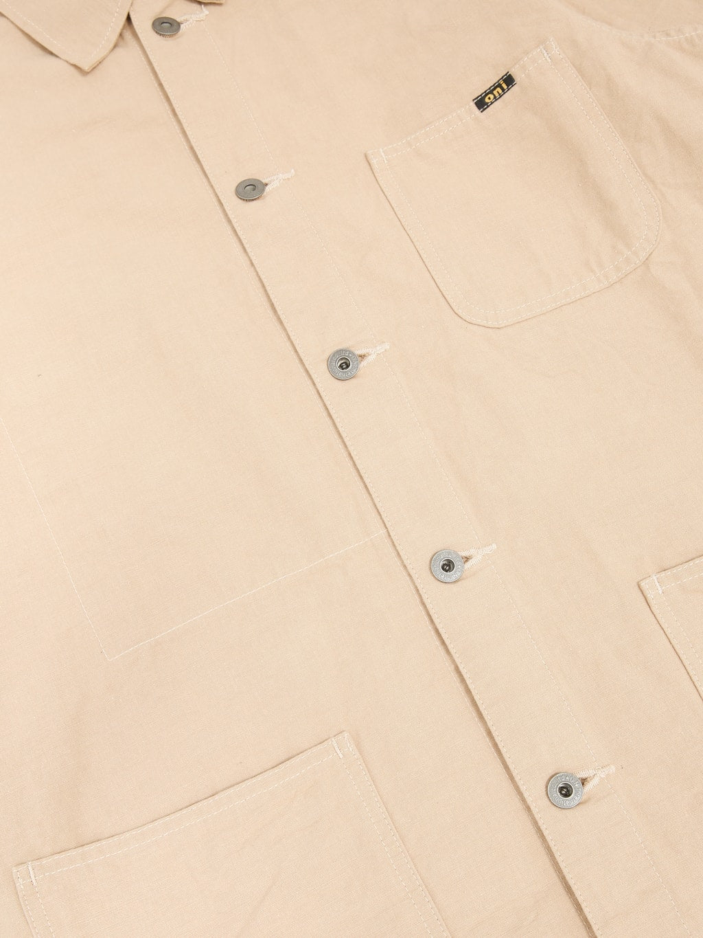 ONI Denim 03500-8CBE 8oz Chambray Beige Coverall