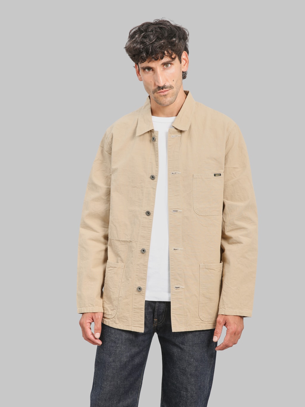 ONI Denim 03500-8CBE 8oz Chambray Beige Coverall