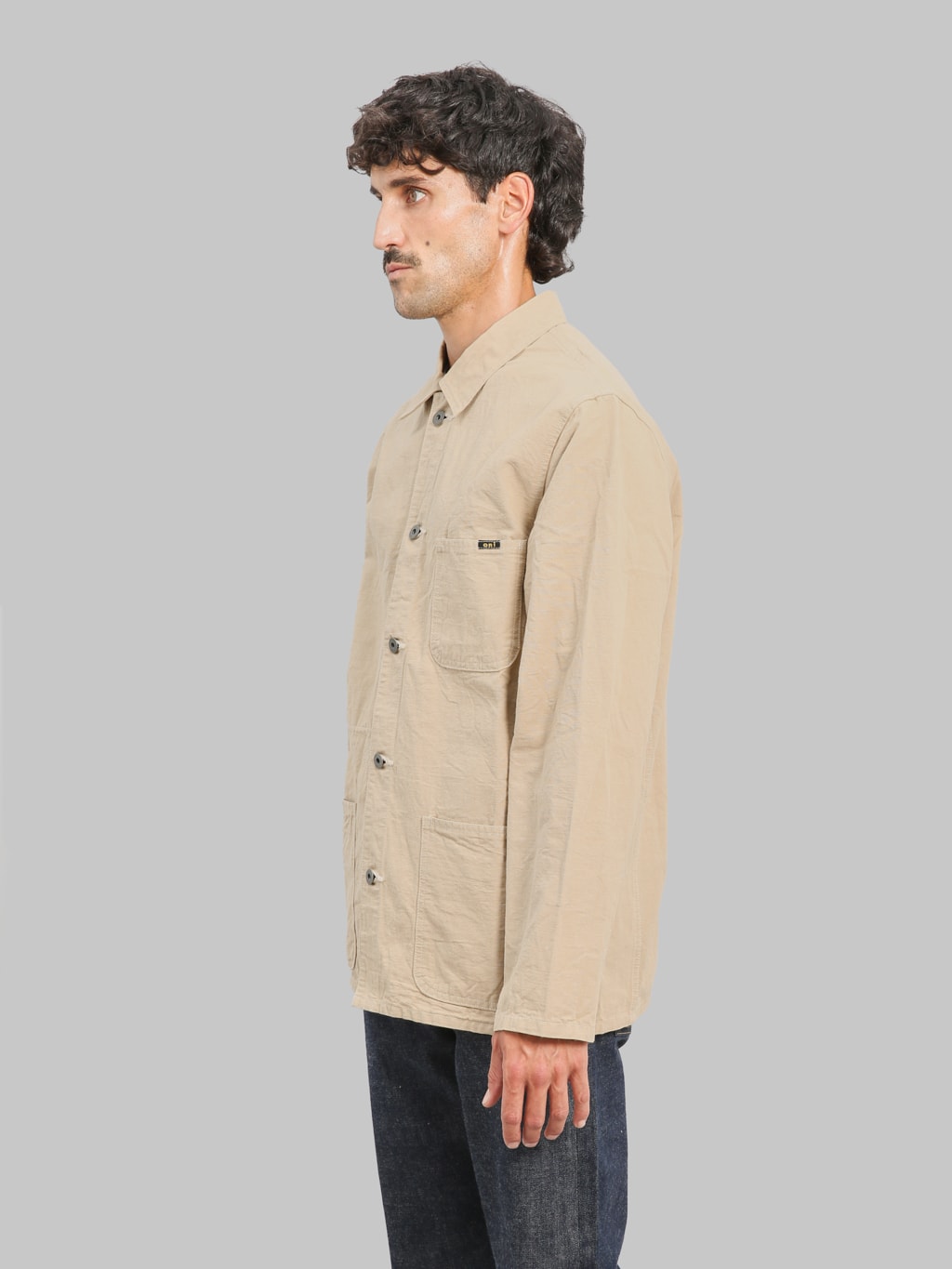 ONI Denim 03500-8CBE 8oz Chambray Beige Coverall