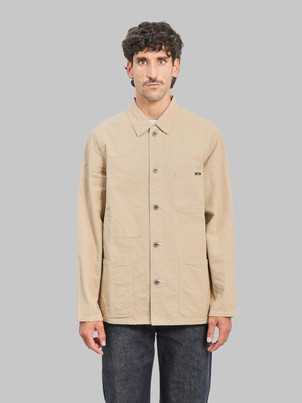 ONI Denim 03500-8CBE 8oz Chambray Beige Coverall