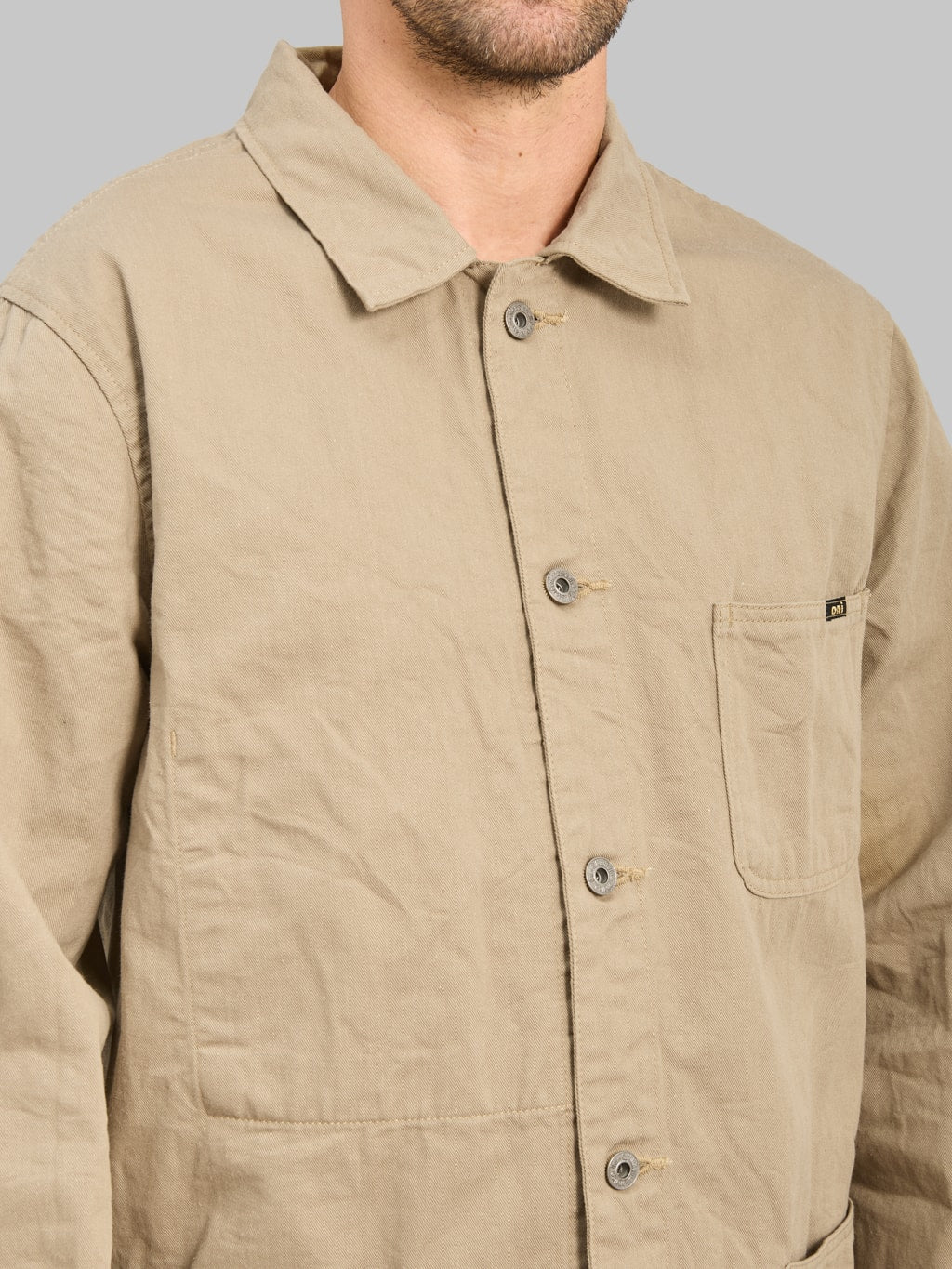 ONI Denim 03500-CHKB Khaki Beige Chino Cloth Coverall