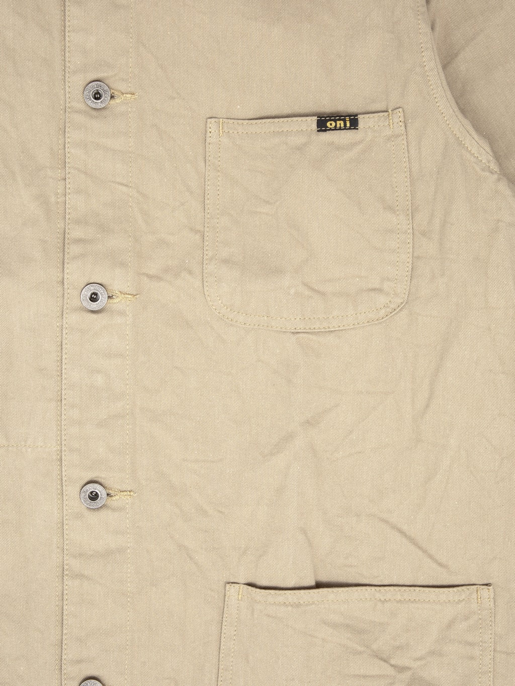 ONI Denim 03500-CHKB Khaki Beige Chino Cloth Coverall