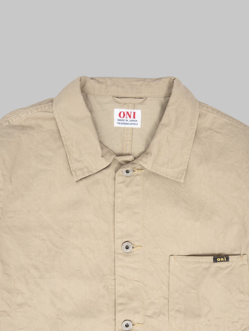 ONI Denim 03500-CHKB Khaki Beige Chino Cloth Coverall