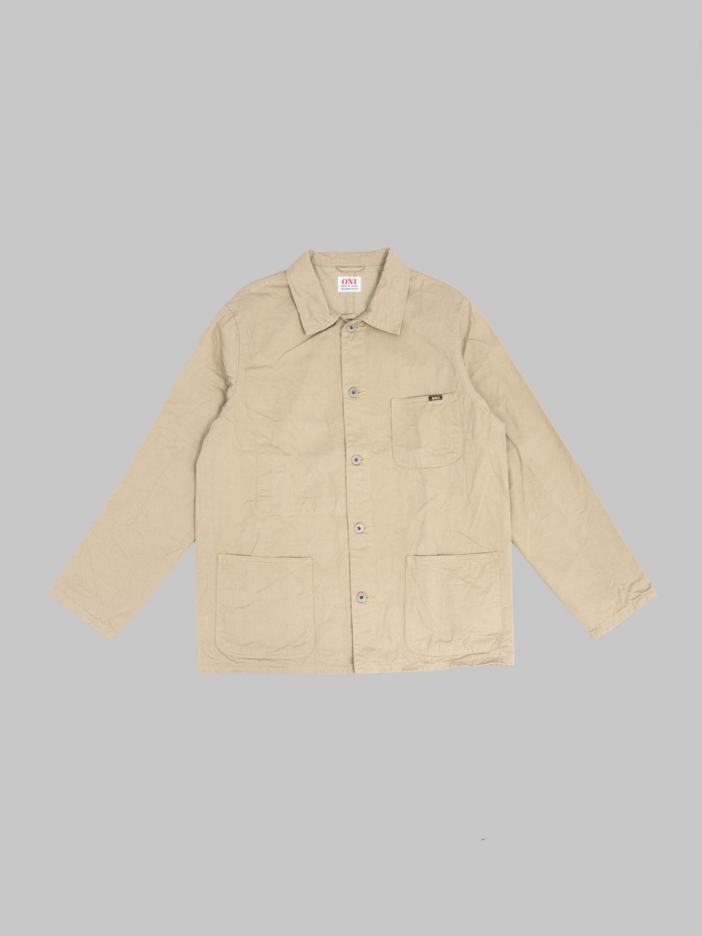 ONI Denim 03500-CHKB Khaki Beige Chino Cloth Coverall