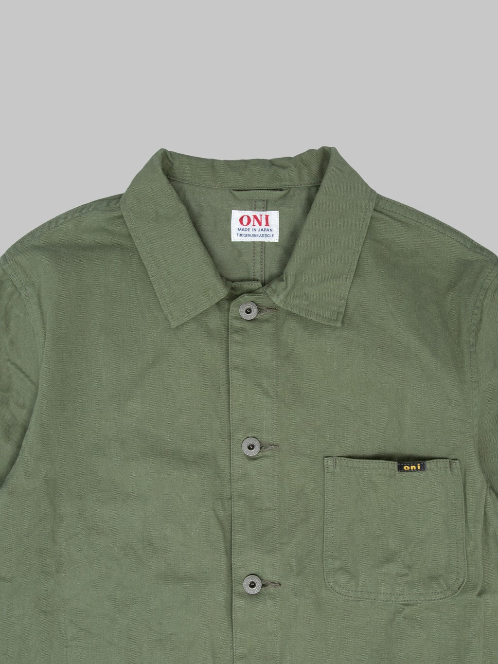 ONI Denim 03500-CHOL Olive Chino Cloth Coverall