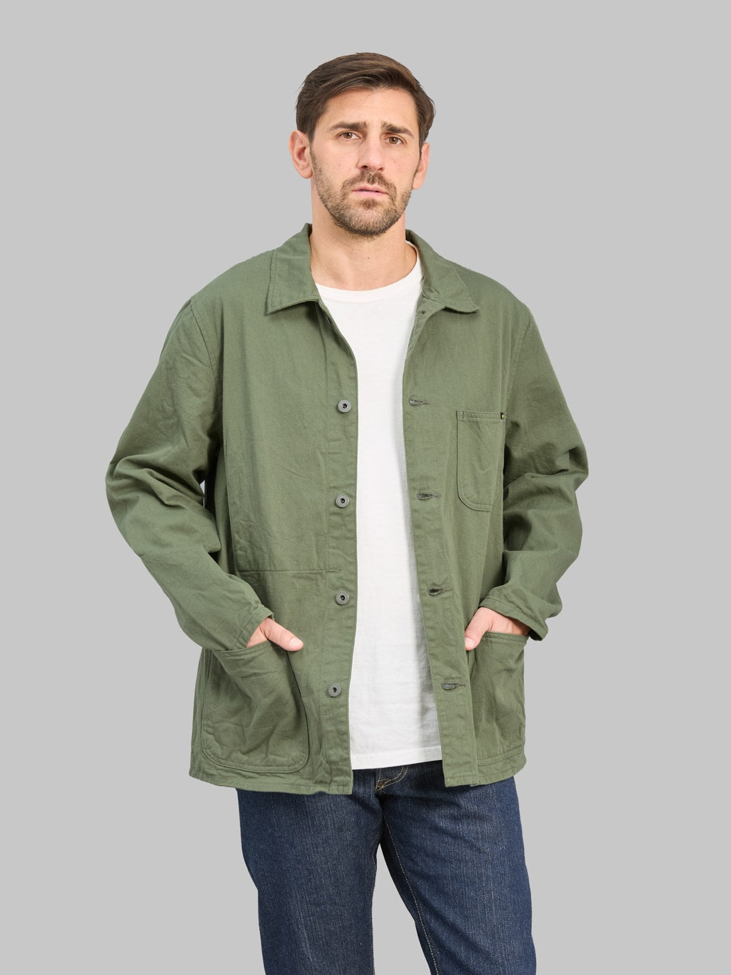 ONI Denim 03500-CHOL Olive Chino Cloth Coverall