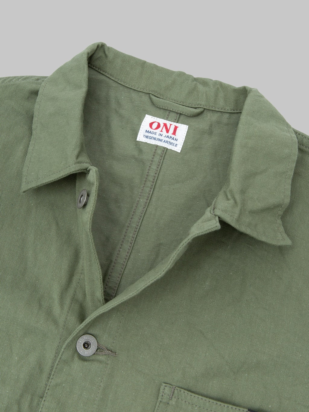 ONI Denim 03500-CHOL Olive Chino Cloth Coverall