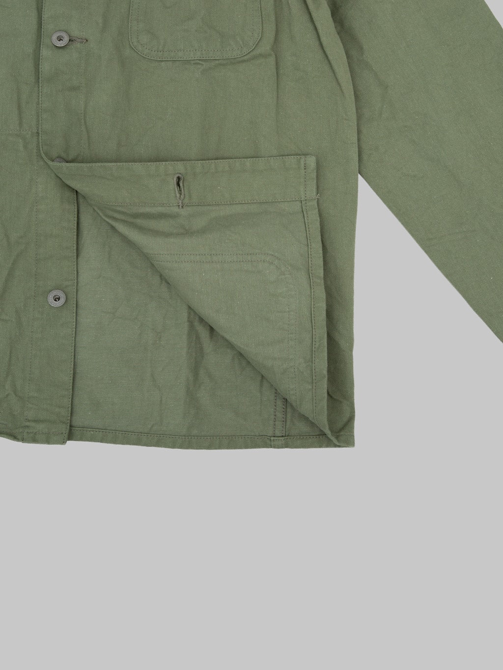 ONI Denim 03500-CHOL Olive Chino Cloth Coverall
