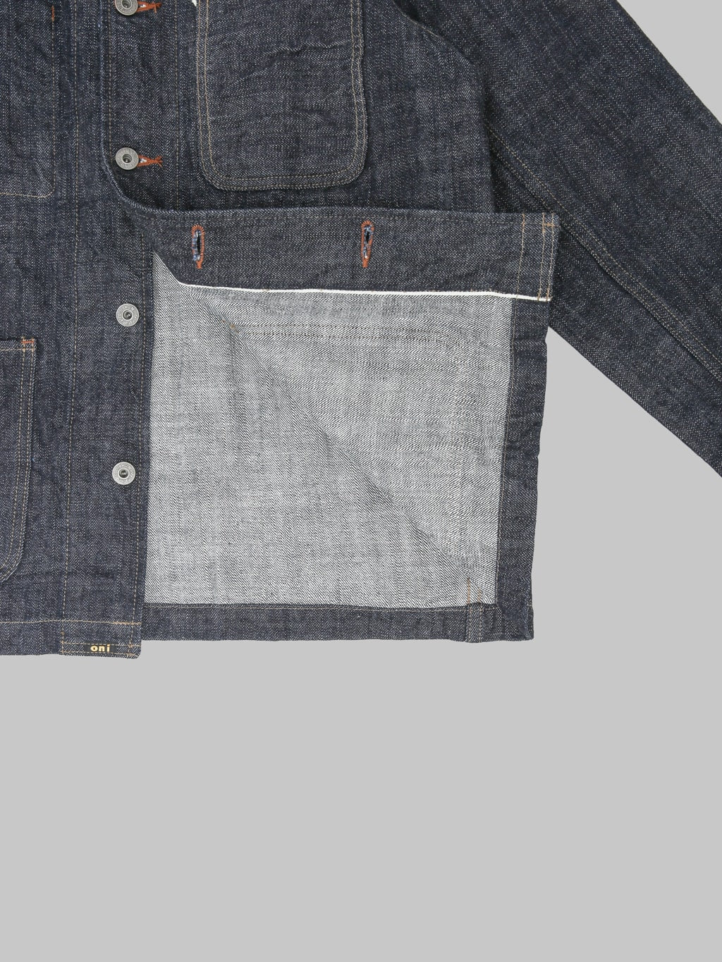 ONI Denim 03502-LS13.5 13.5oz Long Slub Denim Coverall